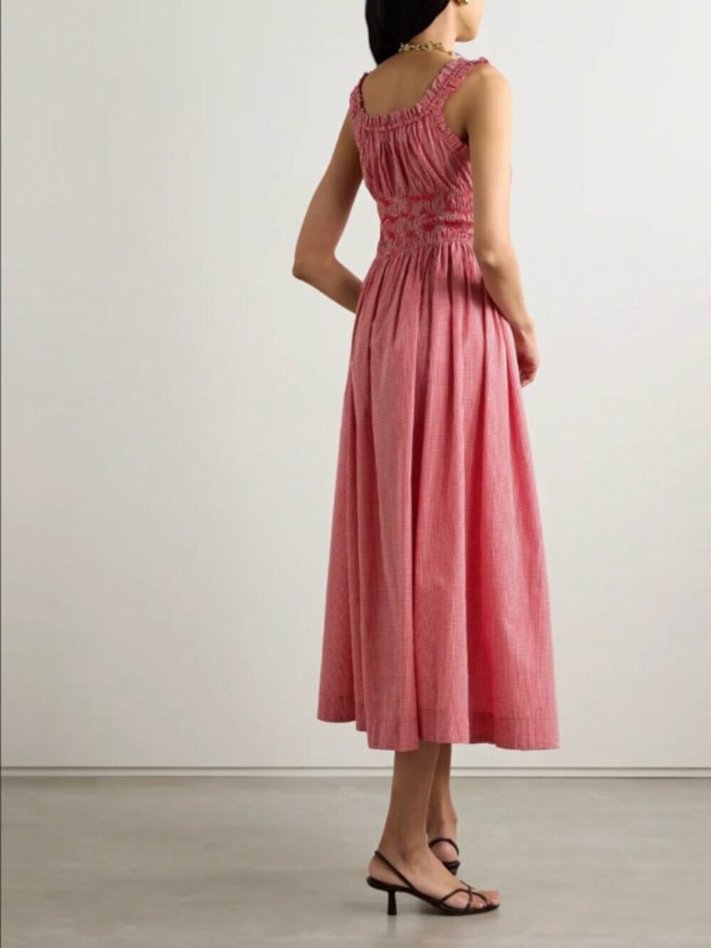 Dôen RARE Emmaretta in Red Cerise Gingham Size L - Picture 2 of 7
